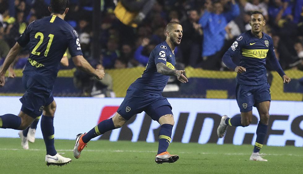 Boca Juniors venció al Palmeiras por 2 a 0 y se encuentra con 'un pie adentro' en la final de la Copa Libertadores 2018. | EFE