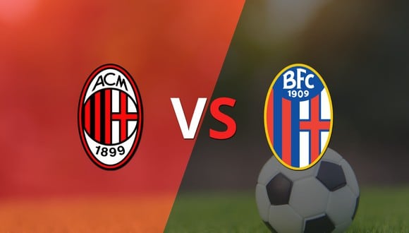 Comenzó el segundo tiempo y Milan está empatando con Bologna en el estadio San Siro