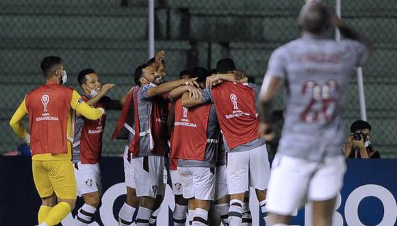 Fluminense derrotó 10-1 a Oriente Petrolero, pero igual quedó eliminado de la Copa Sudamericana. (Foto: AFP)