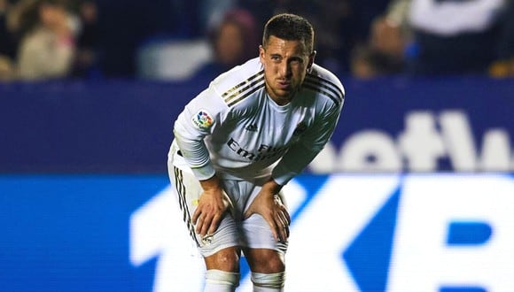 Eden Hazard sufrió una lesión en el muslo y estará un mes de para en el Real Madrid. (Foto: Getty Images)