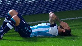 Solo pasaron 40 minutos: Eugenio Mena fue convocado por Chile y luego se lesionó jugando con Racing [VIDEO]