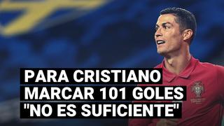 La particular frase de Cristiano Ronaldo tras llegar a los 101 goles con Portugal