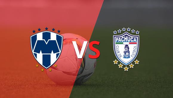 Comienza el juego entre CF Monterrey y Pachuca en el estadio BBVA Bancomer