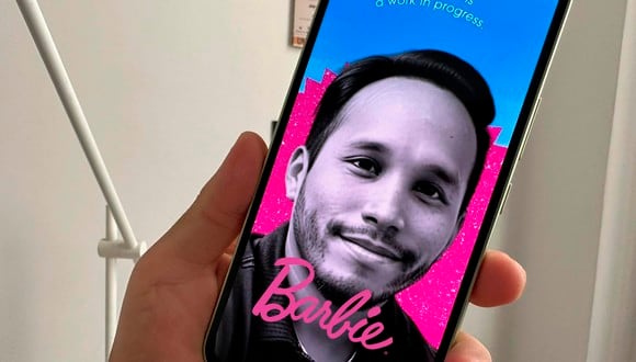 De esta manera podrás crear tu cartel de Barbie desde tu celular y compartirlo con tus amigos. (Foto: Depor - Rommel Yupanqui)