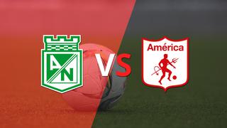 Termina el primer tiempo con una victoria para At. Nacional vs América de Cali por 2-0