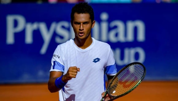 Juan Pablo Varillas en el ATP 250 de Lyon. (Foto: Getty Images)