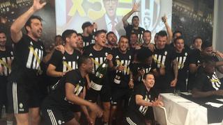 Juventus festejó con champagne su nuevo título de Serie A (FOTOS)