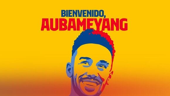 Pierre-Emerick Aubameyang ha firmado con el Barcelona hasta mediados de 2025. (FC Barcelona.com)