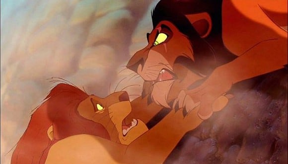Scar y Mustafa en una impactante escena del clásico de Disney, "El Rey León" (Foto: Disney)