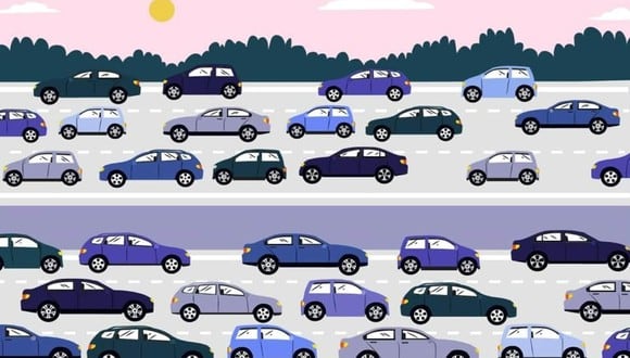 En esta imagen de ilusión óptica, un automóvil está infringiendo las normas de tráfico. (Foto: CarFinance247)