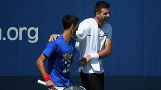 El emotivo reencuentro de Novak Djokovic y Juan Martín Del Potro tras Río 2016