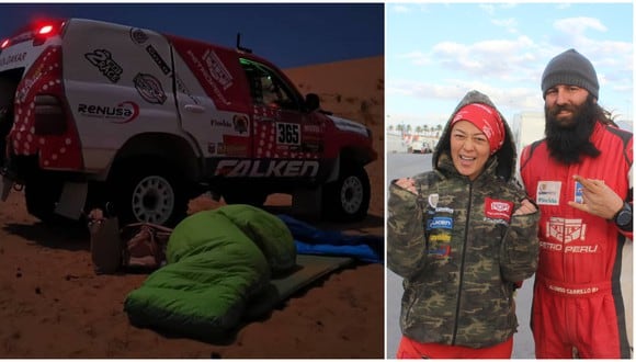 Fernanda Kanno corre su tercer Rally Dakar. (Instagram/Christian Cruz)