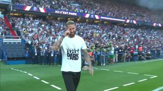 Como una leyenda: Sergio Ramos fue ovacionado en su presentación en el Parque de los Príncipes [VIDEO]