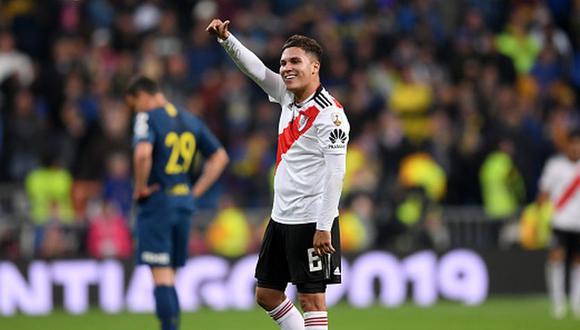 Juan Fernando Quintero consiguió la Copa Libertadores 2018 con River Plate. (Foto: Getty Images)