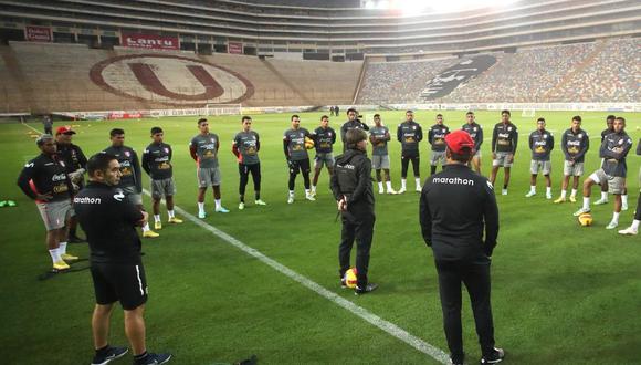 Selección Peruana realizó entrenamiento en el Estadio Monumental. (Foto: FPF)