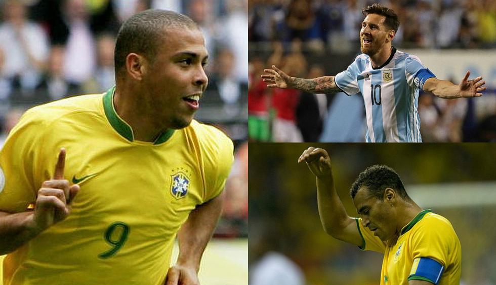 Este es el once histórico de jugadores entre Argentina y Brasil. (Getty Images)