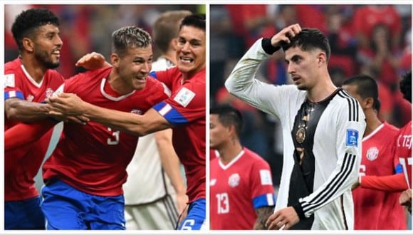 Goles de Juan Vargas y Kai Havertz en el Costa Rica vs. Alemania. (Foto: AFP)