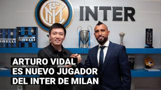 Arturo Vidal fue presentado como nuevo jugador del Inter de Milán 