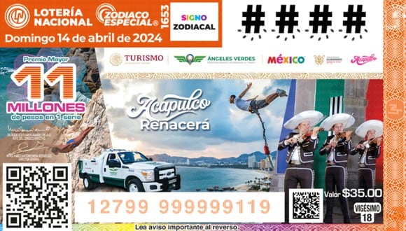 Lotería Nacional de México: resultados del Sorteo Zodíaco Especial 14 de abril (Foto: Lotenal)