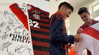 ¡Verdaderos campeones! Finalistas de la Copa Libertadores sorprendieron a niños del Puericultorio Pérez Araníbar