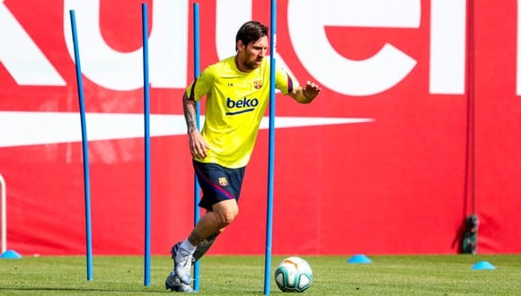 Lionel Messi, capitán e ídolo del Barcelona, volvió a entrenarse con el equipo tras el parón por el coronavirus. (Foto: @FCBarcelona)