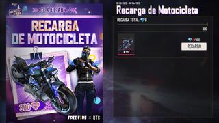 Free Fire obsequia nuevo skin de BTS con “Recarga de Motocicleta” y así podrás tenerlo