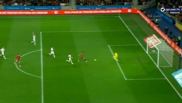 Doblete para estar más cerca: gol de Bruno Fernandes para el 2-0 en el Portugal vs. Macedonia. (Twitter)