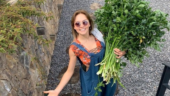Angelique Boyer contó ser muy feliz cultivando sus verduras en casa. (Foto: Instagram /@angeliqueboyer).