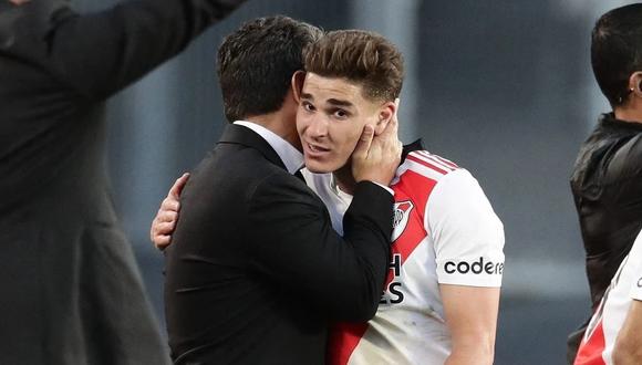 Julián Álvarez pasa por una curiosa racha negativa en River Plate, pero tiene el respaldo de Marcelo Gallardo. (Foto: Getty Images)