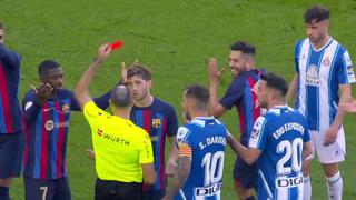 Mateu Lahoz vuelve a ser protagonista: Alba y Souza fueron expulsados del Barcelona vs. Espanyol [VIDEO]