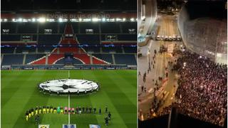 Nunca jugarán solos: aficionados del PSG 'toman’ los exteriores del estadio durante el duelo por Champions [VIDEO] 