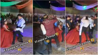 ¡A su pequeña no! Chambelanes le hacen baile sexy a quinceañera y el padre reacciona [VIDEO]