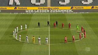 Conmovedor: Bayer Leverkusen y Monchengladbach le dedicaron un minuto de silencio a las víctimas del coronavirus [VIDEO]
