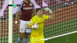 Mirá que te comen, ‘Dibu’: el espantoso blooper de Martínez en el United vs. Aston Villa [VIDEO]