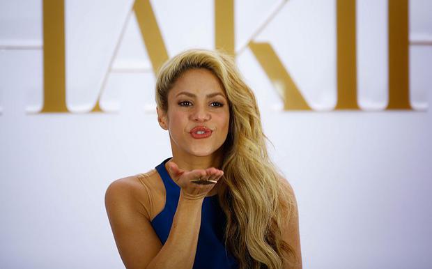 Shakira durante la presentación de uno de sus perfumes en Sao Paulo, Brasil (Foto: EFE)