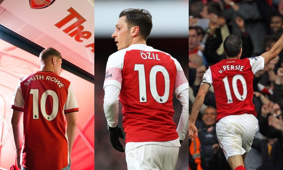 Smith-Rowe se sumará a una selecta lista de futbolistas que portaron la '10' del Arsenal. (Fotos: Agencias)