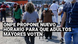 Elecciones 2021: ONPE recomendará a adultos mayores votar de 2 a 4 de la tarde durante la segunda vuelta