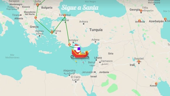 El recorrido de Papa Noel EN VIVO: entérate la ruta de Santa Claus este diciembre en Navidad.