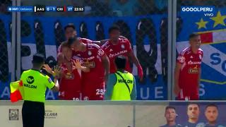 Entró y anotó: gol de Buonanotte tras pase de Grimaldo para el 1-0 de Cristal vs. Alianza Atlético [VIDEO]