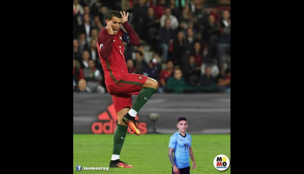 Memes del Uruguay vs. Portugal por el Mundial Rusia 2018 (Foto: Facebook).