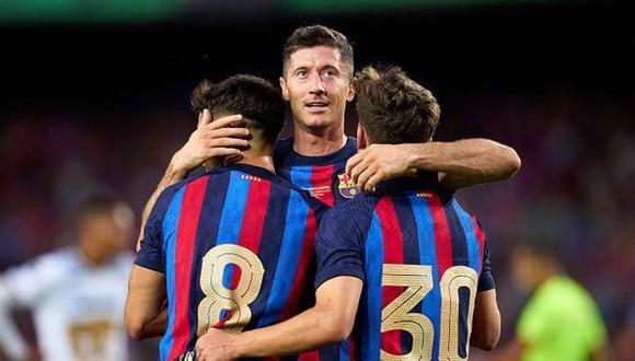 Pedri González López anotó el segundo gol del partido entre Barcelona y Pumas por el Joan Gamper. (Foto: Getty Images)