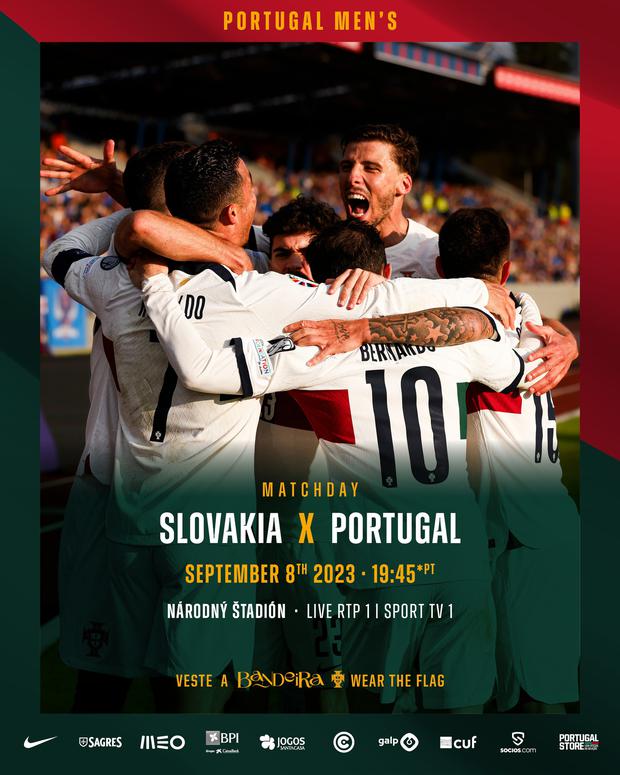 Eslovaquia se enfrenta a Portugal por el grupo G de las clasificatorias para la Euro 2022 (Foto: Seleções de Portugal / Facebook)
