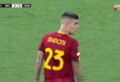 ¡No se lo puede creer! Autogol de Mancini para el 1-1 de Sevilla vs. Roma