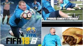 Un gordo bueno: Wayne Shaw es protagonista de los memes tras comer en la banca de suplentes