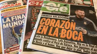 Lo que dice la prensa argentina horas antes del partido contra Perú en La Bombonera [VIDEO]