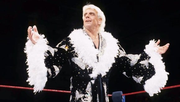 Flair ingresó al Salón de la Fama de WWE en 2008. (Foto: WWE)