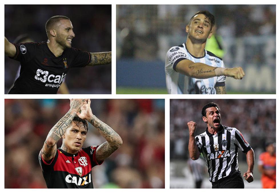 Los jugadores que más disparan al arco en la Copa Libertadores