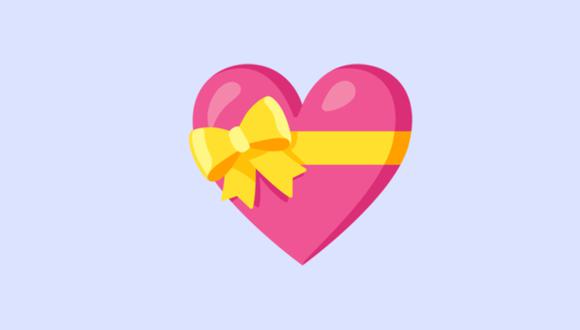 Conoce qué es lo que significa realmente el corazón rosado con un lazo amarillo en WhatsApp. (Foto: Emojipedia)