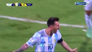 Una obra de arte: Messi sentenció el 3-0 de tiro libre en el Argentina vs. Ecuador [VIDEO]