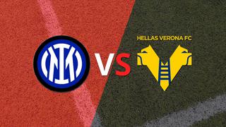 Termina el primer tiempo con una victoria para Inter vs Hellas Verona por 2-0